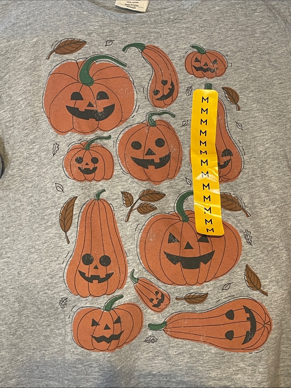 State of Mine Halloween graphic pumpkins shirt NWT - Picture 2 of 5